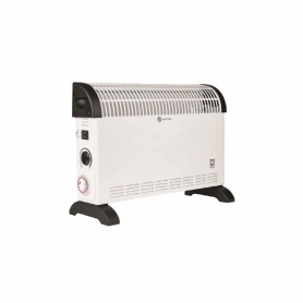 PIFCO 203847 White 2kW Thermostat 24hr Timer Convector Heater 3 Settings