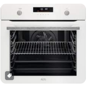 AEG BPS555060W pyrolitic self cleaning single oven-white