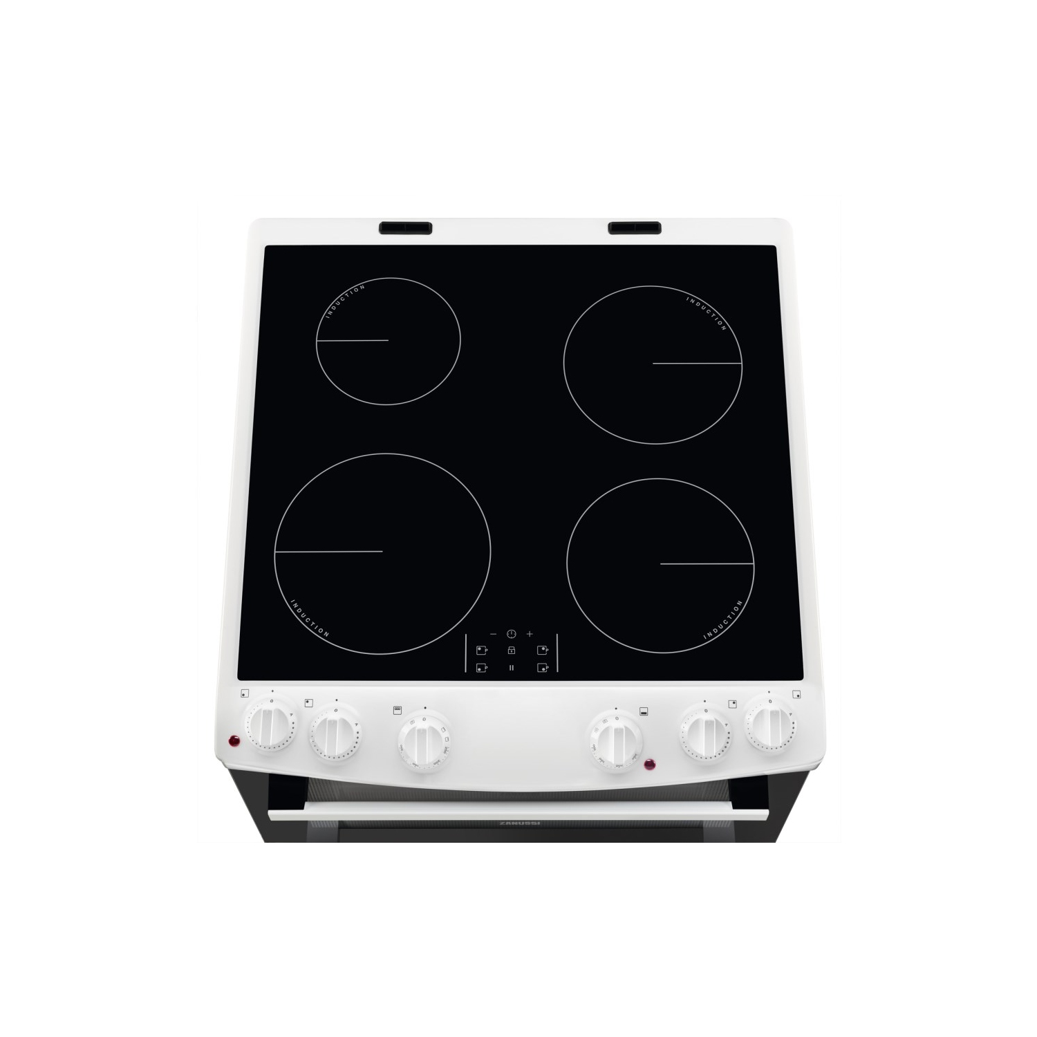 Zanussi ZCI66050WA 60cm Double Oven Electric Cooker With Induction Hob - 0