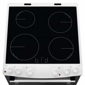 Zanussi ZCI66050WA 60cm Double Oven Electric Cooker With Induction Hob - 0