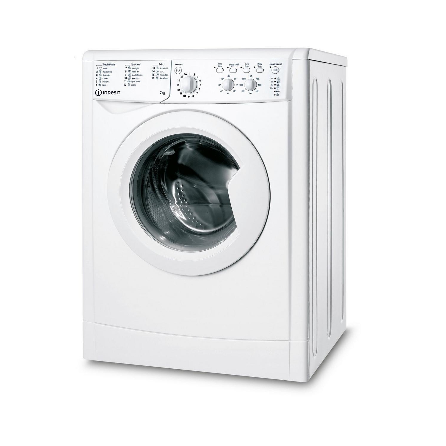 Indesit IWC71252WU 7kg 1200rpm washing machine - 0