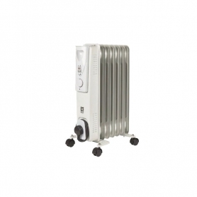 Pifco 203854 1.5kw Thermostat 7 fin Oil Filled Portable Heater - 0